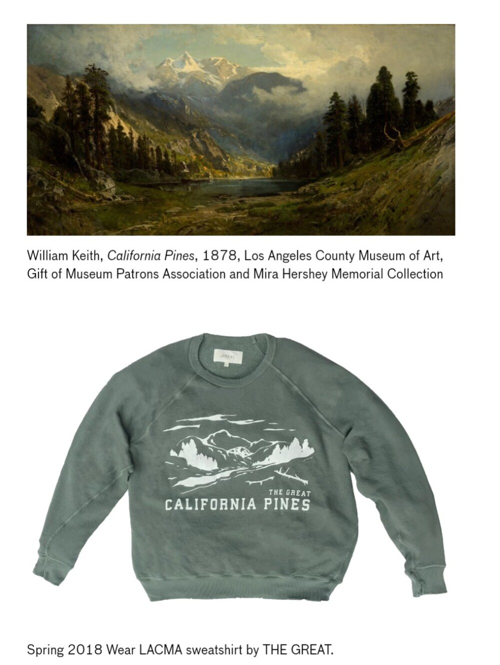 The Great California Pines College Sweatshirt 2 Medium